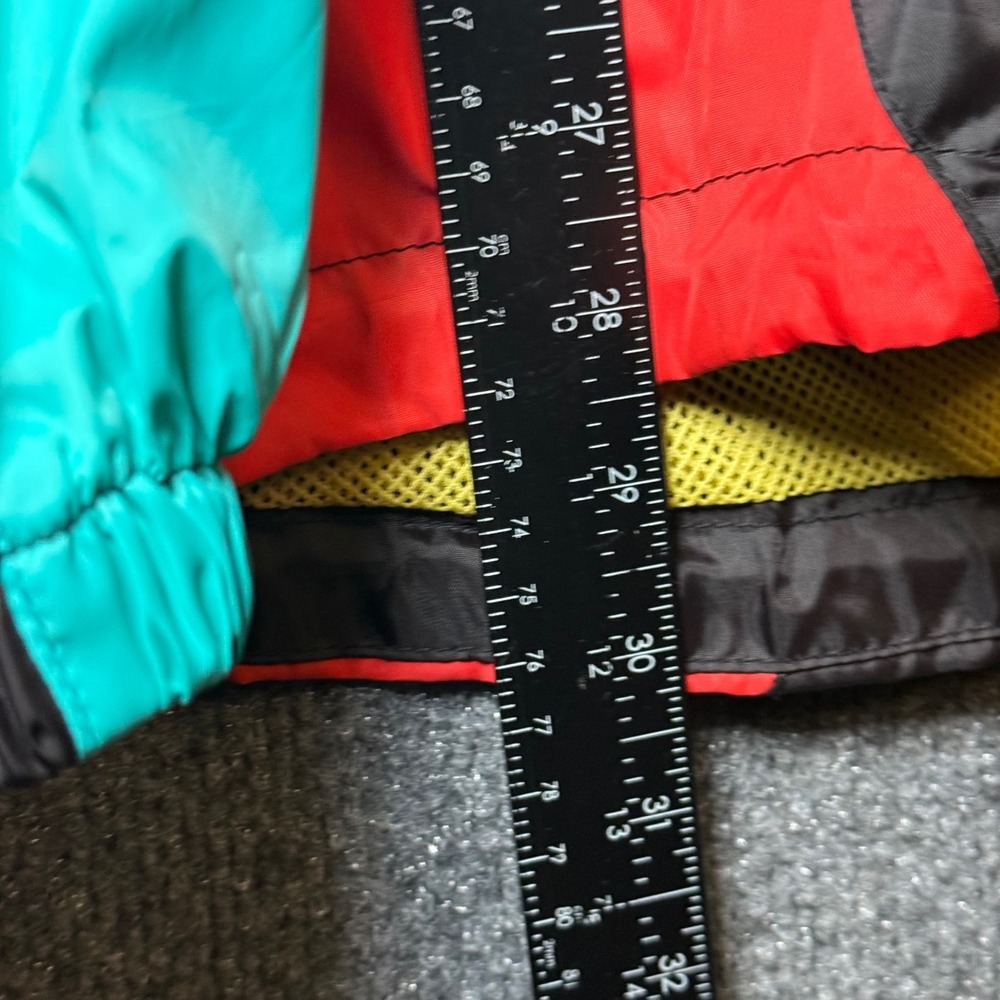 Bleecker Mercer Jacket Mens Large Colorblock Windbreaker Retro Hooded 1/4 Zip - Picture 6 of 9